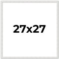 thumbnail image 1 of 27x27 Frame White Real Wood Picture Frame Width 0.75 inches | Interior Frame Depth 0.5 inches |, 1 of 8