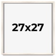 thumbnail image 1 of 27x27 Frame White Wheat Solid Wood Picture Frame | Moulding Width 0.75 Inches | Interior Depth 0.5, 1 of 8