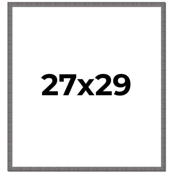 27x29 Frame Blue Kingsley Pewter Solid Wood Picture Frame Width 0.75 Inches |Interior Depth 0.5