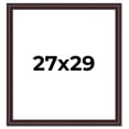 thumbnail image 1 of 27x29 Frame Brown Round Mahogany Solid Wood Picture Frame | 1.625 Inch Moulding Width | with UV, 1 of 8