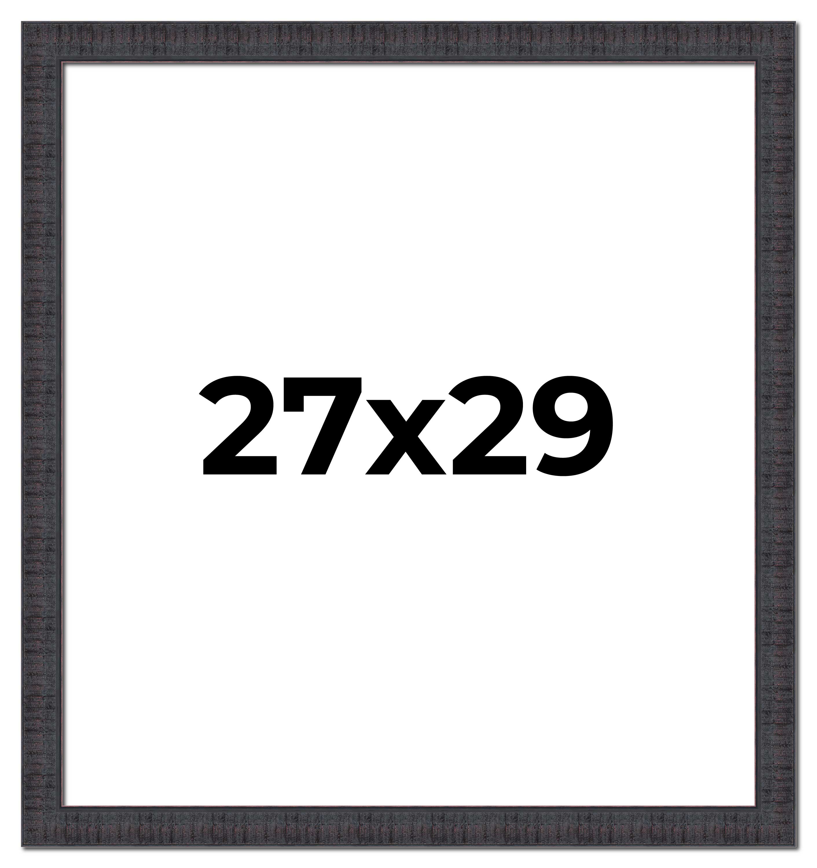 27x29 Frame Brown Rustic Solid Wood Picture Frame 1.5 Inches Wide ...
