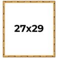 thumbnail image 1 of 27x29 Frame Gold Bamboo Solid Wood Picture Frame | 1 Inch Moulding Width | Interior Frame Depth, 1 of 8