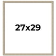 thumbnail image 1 of 27x29 Frame Grey Solid Wood Picture Frame Width 1 Inches | Interior Frame Depth 0.5 Inches |, 1 of 8