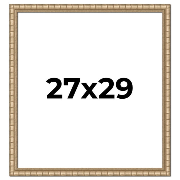27x29 Frame Silver Real Wood Picture Frame Width 1.5 inches | Interior Frame Depth 0.5 inches |