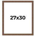 thumbnail image 1 of 27x30 Dark Brown Bamboo Real Wood Picture Frame Width 1.5 inches | Interior Frame Depth 0.5 inches, 1 of 8