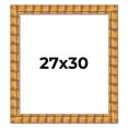 thumbnail image 1 of 27x30 Frame Beige Real Wood Picture Frame Width 3 inches | Interior Frame Depth 0.5 inches |, 1 of 8