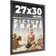thumbnail image 1 of 27x30 Frame Black Passaggi Solid Wood Picture Frame Width 1.5 Inches | Interior Depth 0.5 Inches |, 1 of 8