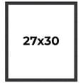 thumbnail image 1 of 27x30 Frame Black Real Wood Picture Frame Width 1.25 Inches | Interior Frame Depth 0.5 Inches |, 1 of 8