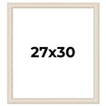 thumbnail image 1 of 27x30 Frame White Real Wood Picture Frame Width 1.75 inches | Interior Frame Depth 0.5 inches |, 1 of 8