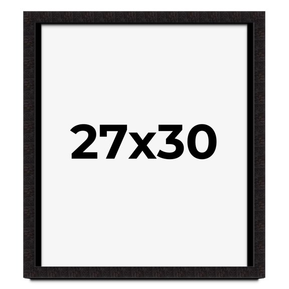 27x30 Shadow Box Black Solid Wood Display Picture Frame | 1 Inch Rabbet Depth | | 1.375 Inch