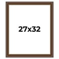 thumbnail image 1 of 27x32 Copper and Brown Real Wood Picture Frame Width 2 inches | Interior Frame Depth 0.5 inches |, 1 of 8