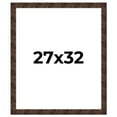 thumbnail image 1 of 27x32 Frame Brown Burl Real Wood Picture Frame Width 1.625 Inches | Interior Frame Depth 0.5 Inches, 1 of 8