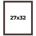 thumbnail image 1 of 27x32 Frame Brown Round Mahogany Solid Wood Picture Frame | 1.625 Inch Moulding Width | with UV, 1 of 8