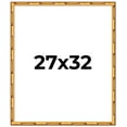 thumbnail image 1 of 27x32 Frame Gold Bamboo Solid Wood Picture Frame | 1 Inch Moulding Width | Interior Frame Depth, 1 of 8