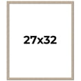 thumbnail image 1 of 27x32 Frame Grey Solid Wood Picture Frame Width 1 Inches | Interior Frame Depth 0.5 Inches |, 1 of 8