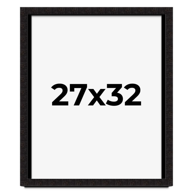 27x32 Shadow Box Black Solid Wood Display Picture Frame | 1 Inch Rabbet Depth | | 1.375 Inch