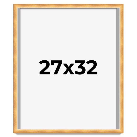27x32 Shadow Box Bronze Cross-Brushed Display Frame | 1.625 Inches Deep Solid Wood | UV Resistant