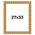 thumbnail image 1 of 27x33 Frame Beige Real Wood Picture Frame Width 3 inches | Interior Frame Depth 0.5 inches |, 1 of 8