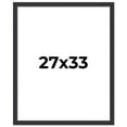 thumbnail image 1 of 27x33 Frame Black Real Wood Picture Frame Width 1.25 Inches | Interior Frame Depth 0.5 Inches |, 1 of 8