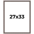 thumbnail image 1 of 27x33 Frame Silver Real Wood Picture Frame Width 1.25 Inches | Interior Frame Depth 0.5 Inches |, 1 of 8