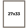 thumbnail image 1 of 27x33 Frame Silver Real Wood Picture Frame Width 1.25 Inches | Interior Frame Depth 0.5 Inches |, 1 of 8