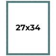 thumbnail image 1 of 27x34 Frame Blue Rustic Barnwood Solid Wood Picture Frame Width 1.25 Inches | Interior Depth 0.5, 1 of 8