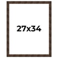 thumbnail image 1 of 27x34 Frame Brown Burl Real Wood Picture Frame Width 1.625 Inches | Interior Frame Depth 0.5 Inches, 1 of 8