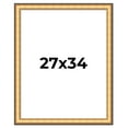 thumbnail image 1 of 27x34 Frame Gold Plein Aire Solid Wood Picture Frame Width 2 Inches | Interior Frame Depth 0.5, 1 of 8