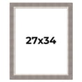 thumbnail image 1 of 27x34 Frame Grey Real Wood Picture Frame Width 2.75 Inches | Interior Frame Depth 0.5 Inches |, 1 of 8