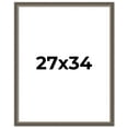 thumbnail image 1 of 27x34 Frame Silver Real Wood Picture Frame Width 1.25 Inches | Interior Frame Depth 0.5 Inches |, 1 of 8