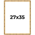 thumbnail image 1 of 27x35 Frame Gold Bamboo Picture Frame - Complete Modern Photo Frame Includes UV Acrylic Shatter, 1 of 8