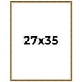 thumbnail image 1 of 27x35 Frame Gold Kingsley Distressed Solid Wood Picture Frame Width 0.75 Inches | Interior Frame, 1 of 8