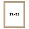 thumbnail image 1 of 27x35 Frame Ornate Silver Beaded Solid Wood Picture Frame Width 2.5 Inches | Interior Depth 1, 1 of 8