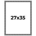 thumbnail image 1 of 27x35 Frame Silver Black Rustic Sonoma Solid Wood Picture Frame | 1.5 Inch Moulding Width |, 1 of 8