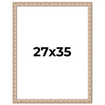 27x35 Frame White Real Wood Picture Frame Width 1.5 inches | Interior Frame Depth 0.5 inches |