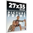 thumbnail image 1 of 27x35 Frame White Solid Wood Picture Frame Includes UV Acrylic Shatter Guard Front, Acid Free Foam, 1 of 8