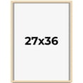 thumbnail image 1 of 27x36 Frame Beige Real Wood Picture Frame Width 0.75 inches | Interior Frame Depth 0.5 inches |, 1 of 8