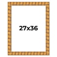 thumbnail image 1 of 27x36 Frame Beige Real Wood Picture Frame Width 3 inches | Interior Frame Depth 0.5 inches |, 1 of 8