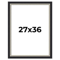 27x36 Frame Black Real Wood Picture Frame Width 2.25 Inches | Interior Frame Depth 0.5 Inches |