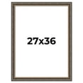 thumbnail image 1 of 27x36 Frame Black Real Wood Picture Frame Width 2 inches | Interior Frame Depth 0.5 inches | Fitz, 1 of 8