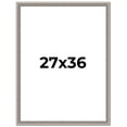 thumbnail image 1 of 27x36 Frame Grey Real Wood Picture Frame Width 1.25 inches | Interior Frame Depth 0.5 inches | Hans, 1 of 8