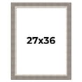 thumbnail image 1 of 27x36 Frame Grey Real Wood Picture Frame Width 2.75 Inches | Interior Frame Depth 0.5 Inches |, 1 of 8