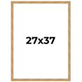 thumbnail image 1 of 27x37 Frame Beige Real Wood Picture Frame Width 1.25 inches | Interior Frame Depth 0.5 inches |, 1 of 8