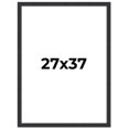 thumbnail image 1 of 27x37 Frame Black Real Wood Picture Frame Width 1.25 Inches | Interior Frame Depth 0.5 Inches |, 1 of 8