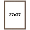 thumbnail image 1 of 27x37 Frame Brown Farmhouse Solid Wood Picture Frame Width 1.5 Inches | Interior Frame Depth 0.5, 1 of 8
