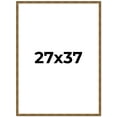thumbnail image 1 of 27x37 Frame Gold Picture Frame - Complete Modern Photo Frame Includes UV Acrylic Shatter Guard, 1 of 8
