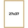 thumbnail image 1 of 27x37 Frame Gold Real Wood Picture Frame Width 1 inches | Interior Frame Depth 0.5 inches | Edwina, 1 of 8