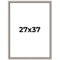 thumbnail image 1 of 27x37 Frame Grey Real Wood Picture Frame Width 1.25 inches | Interior Frame Depth 0.5 inches | Hans, 1 of 8