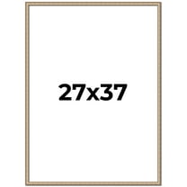 27x37 Frame Silver Real Wood Picture Frame Width 0.75 Inches | Interior Frame Depth 0.5 Inches |