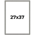 thumbnail image 1 of 27x37 Frame Silver Real Wood Picture Frame Width 1.125 Inches | Interior Frame Depth 0.5 Inches |, 1 of 8